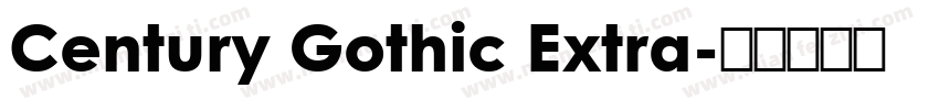 Century Gothic Extra字体转换